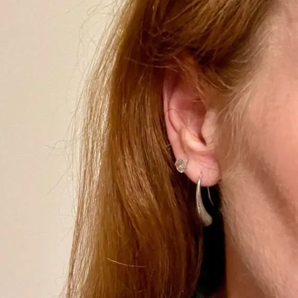 NEW 925 Sterling Silver Teardrop‎ French Hook Earrings - Picture 10 of 11